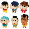 Kawada Mini Nano Block Crayon Shin-chan Vol. 3 Box Set 6 Pieces Collectible Building Toys