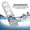 New T10 5050 6SMD DC 12V Waterproof W5W Remote Controller RGB 194 168 Dome Light Silicone Wedge Side Car Signal Atmosphere Bulb Neon Lights 4