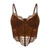 Hollow Lace Corset Slim Fit Suspender Vest Elastic Crop Tops  Travel