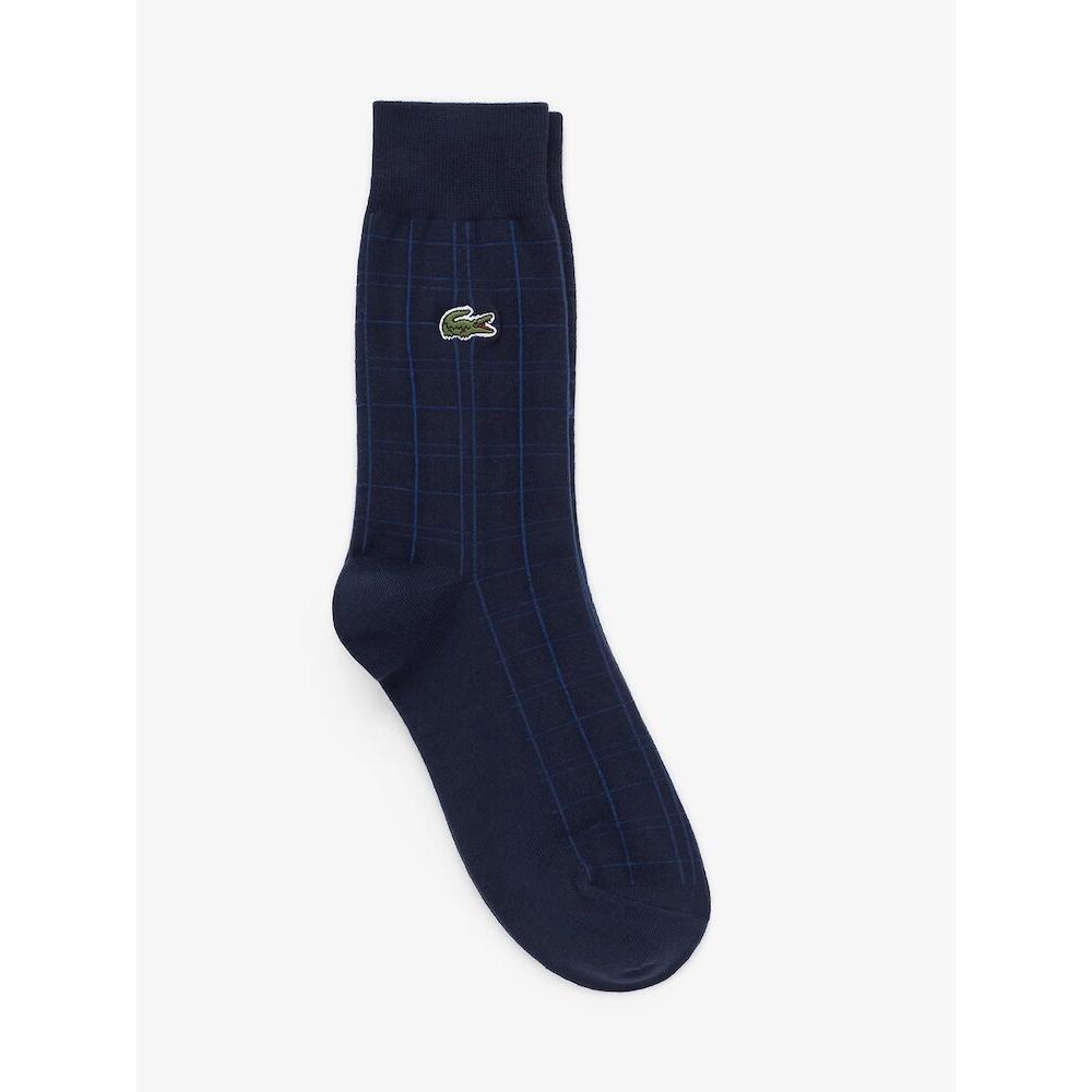

LACOSTE Mens Grid Check Gentleman Socks RA024E 54G 166 Q2NRA024E 54G166