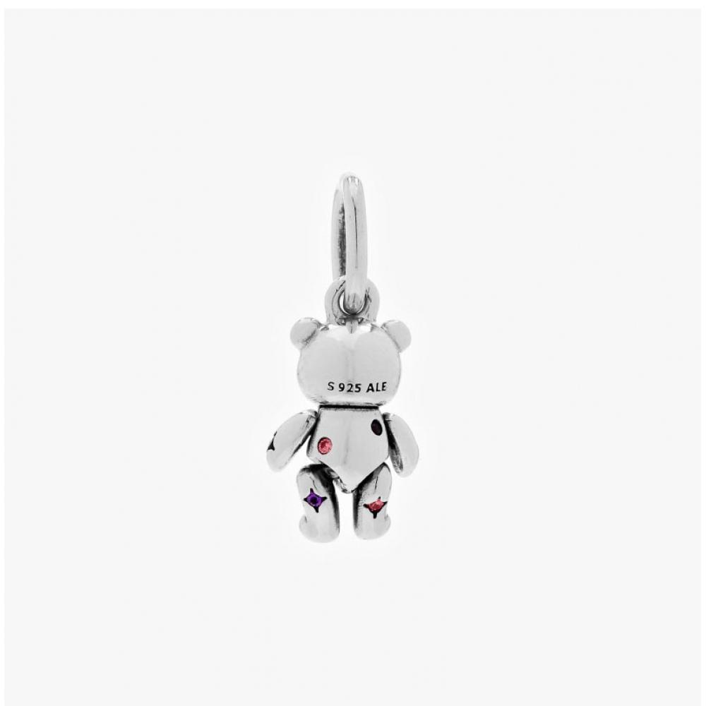 PAndora 792986c01 Movable Teddy Bear Pendant And Dangle Silver Charm
