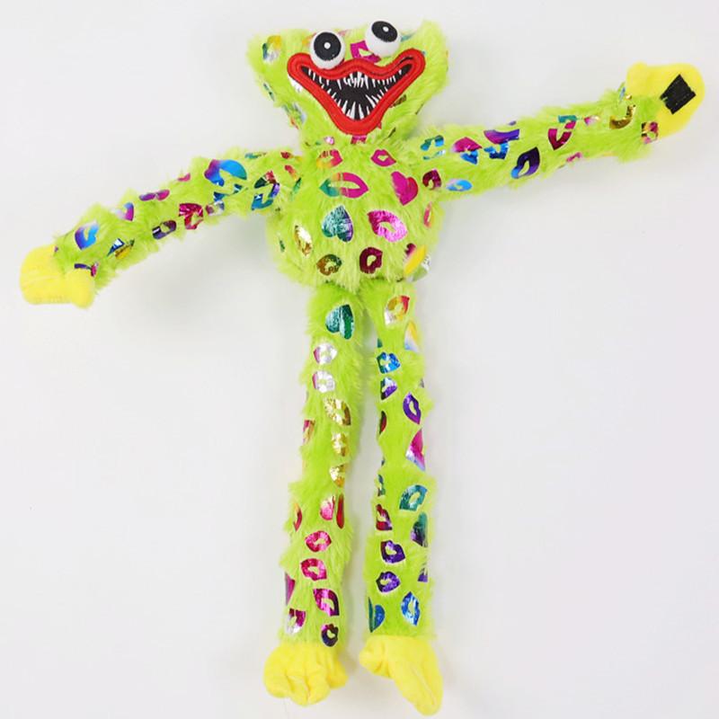 

Poppy Colorful Playtime Lips Sequins Poppy Plush Toy Soft Stuffed Doll Gift Kid зелений