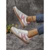 Women's Plus Size New European American Style Retro Color Block Flat Trainer Sneakers