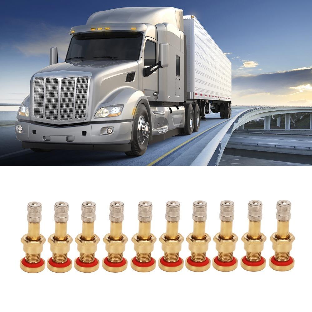 10PCS/20PCS Brass Material Truck Valve Stems Rubber Sealing Base Tire Valve Stems  Tire Shop