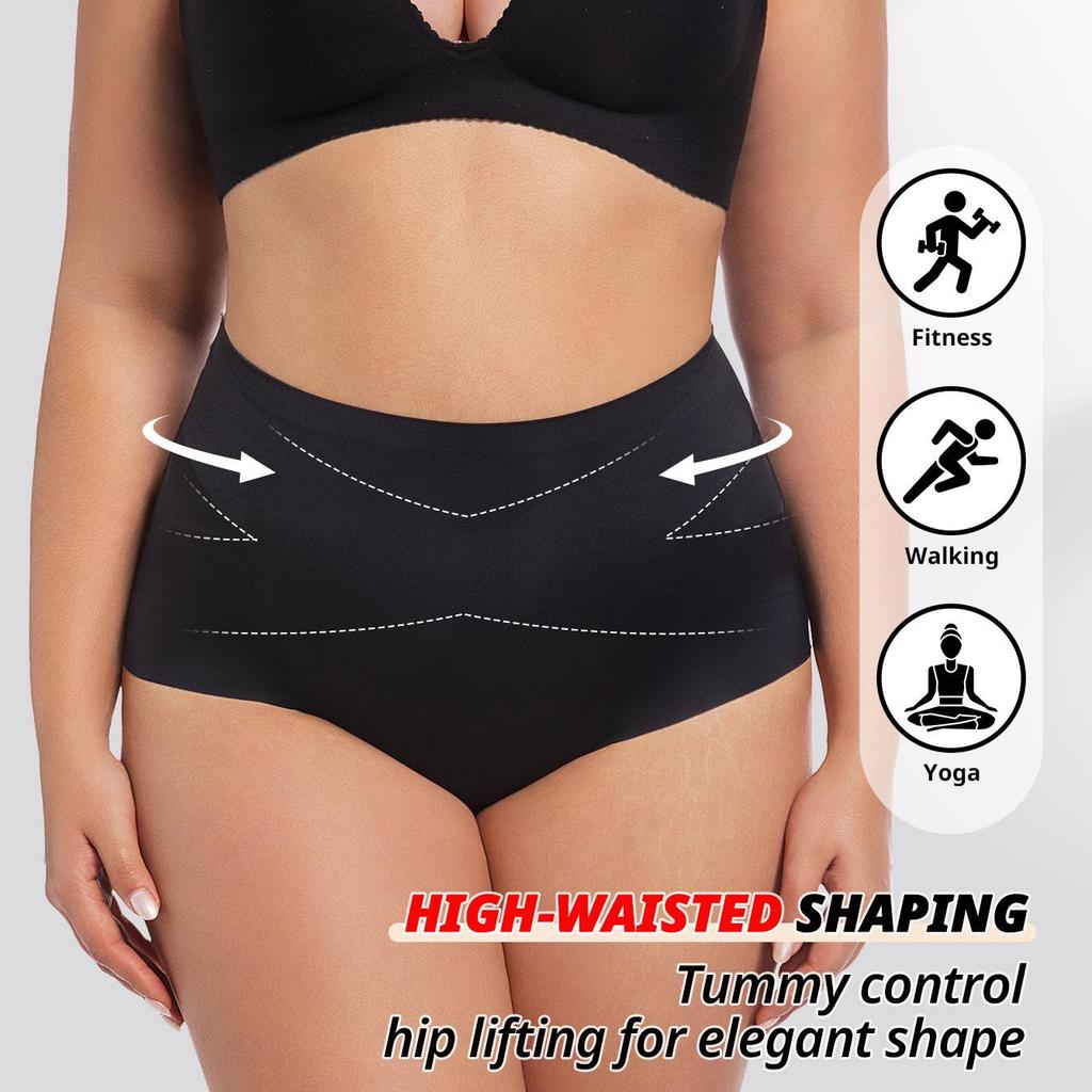 Plus Size Super High Waist Tummy Control Briefs Women Shapewear Bottom Cross Target Belly Shaping Panties Butt Lifting Underwear 0XL-4XL Underwear