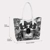 Gothic Skull Print Shoulder Bag Casual Large Capacity Daily Tote Bag For Women