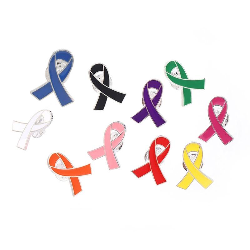 Band Pin, Pack of 50 Metal Awareness Lapel Pin Band Brooch Pin Hope Pin Enamel Jewellery Pin for Decoration