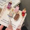 1/3/5/10Pcs Kawaii 3D Popsicle Hair Clips Cute Resin Ice Cream Hairpins Summer Sweet Bangs Clip Girls Hair Accessories