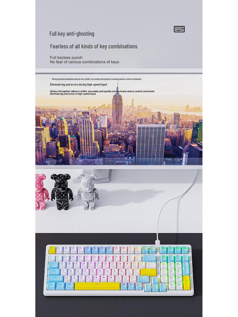 Free Wolf K3MAX Russian Gasket Mechanical Keyboard, Hot-Swappable Gaming Keyboard