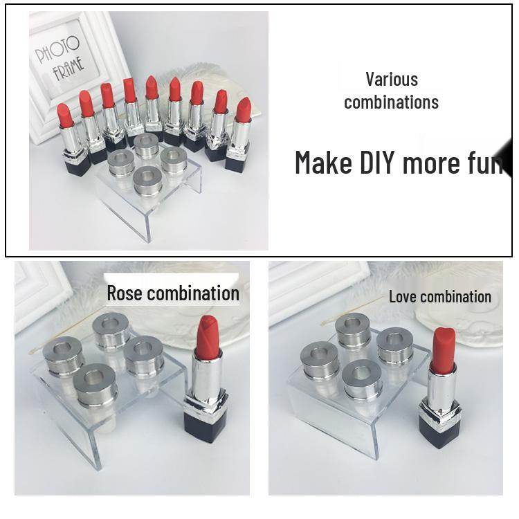 DIY 4-Cavity Lipstick Mold - 12.1mm Diameter, Silicone Pacifier & Chocolate Baking Mold