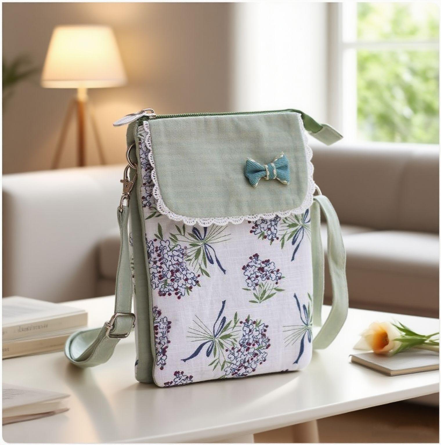 

Ethnic Style Large Screen 5-Layer Cotton Women s Crossbody Phone Bag