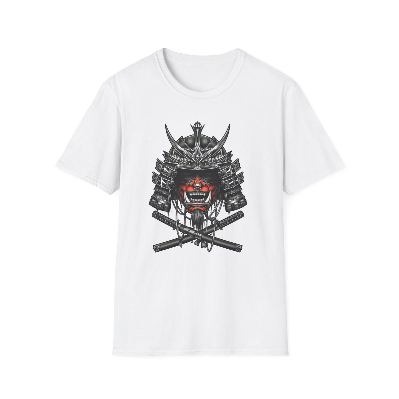 

Samurai Warrior Unisex Softstyle T-Shirt, Graphic Tee for Anime Fans 5XL різнокольоровий
