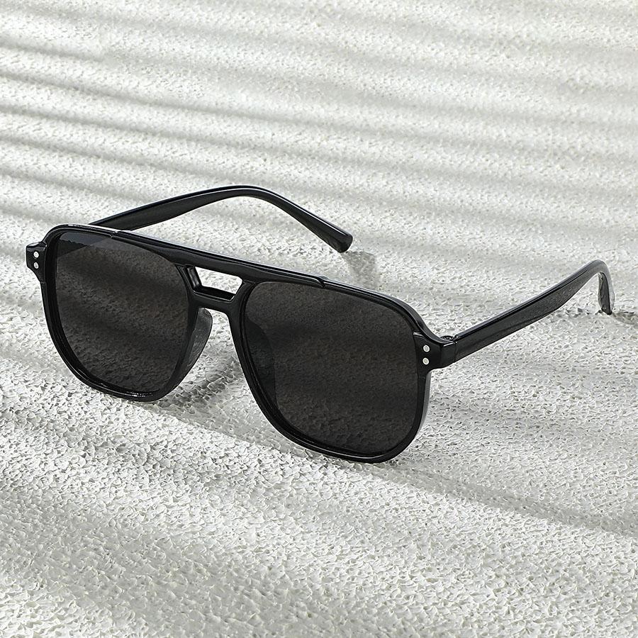 Fashionable Double-Bridge Sunglasses Available In Multiple Colors Unisex Eyewear