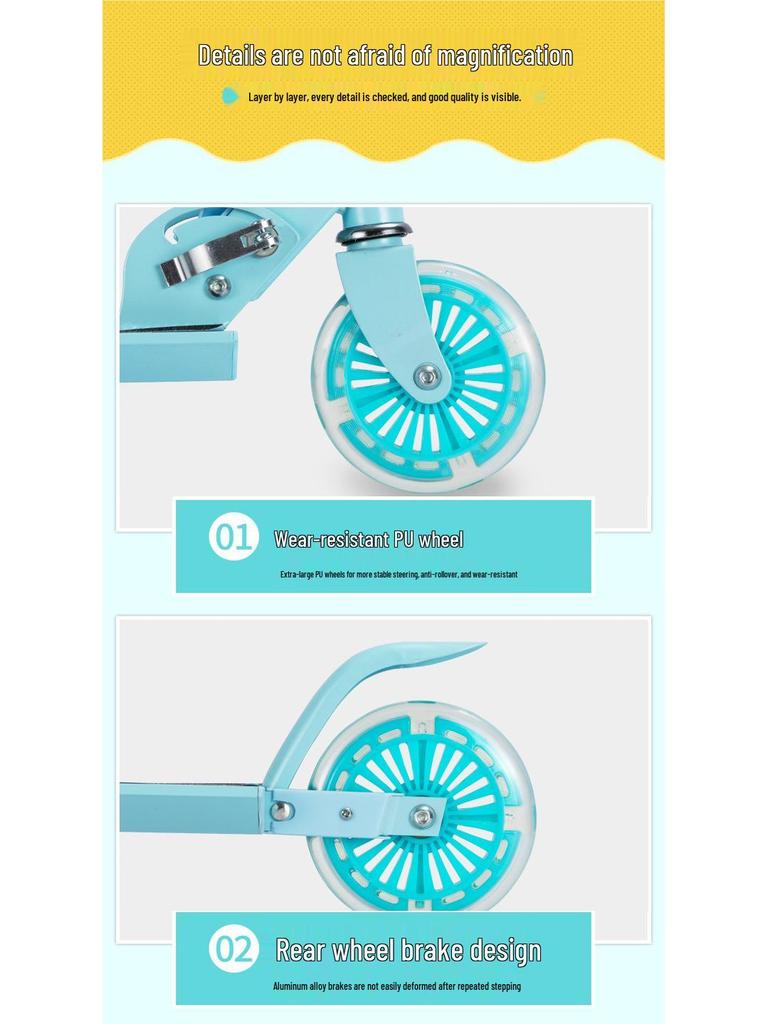 Aluminum Alloy Folding Scooter for Kids