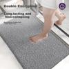 DeXi Bathroom Doorway Absorbent Mat, Toilet And Bathroom Foot Mat, Non-Slip Water-Absorbing Floor Mat, 50x80cm