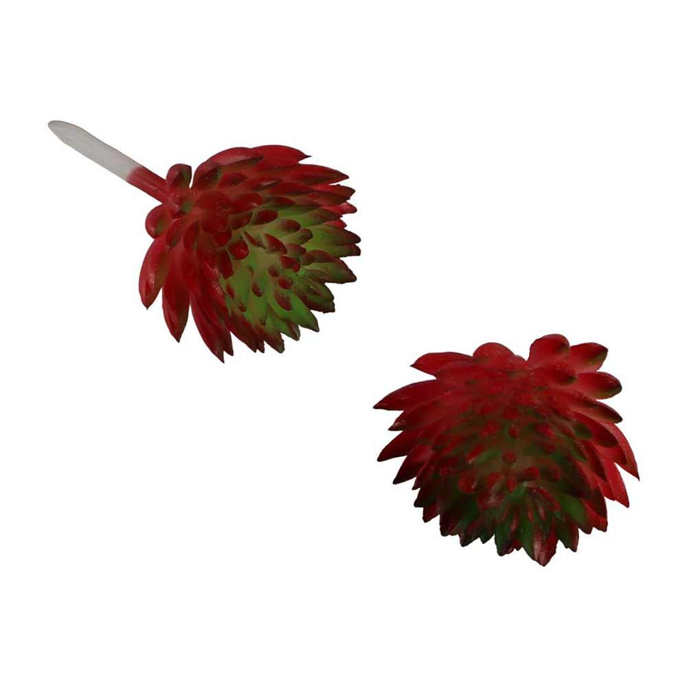 2pcs Colorful Fake Plant Plastics Artificial Flower Artistic Echeveria Chihuahuaensis  Home Decor