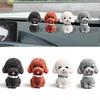 Cute Simulated Dog Animal Model Resin Dog Ornament Car Accessories Dog Figurine  Garden Decoration