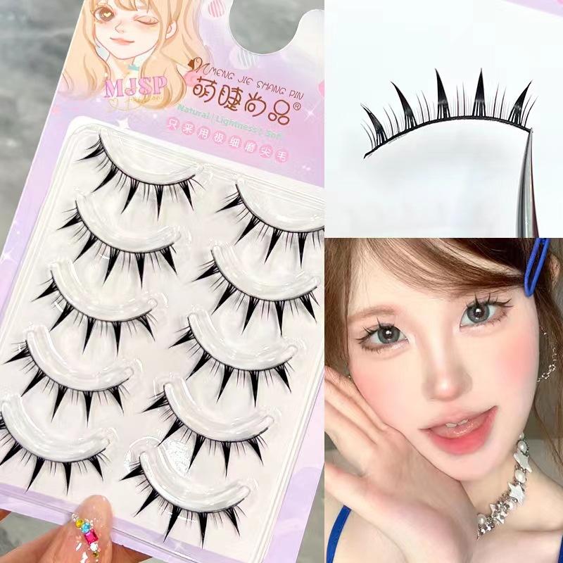 5 Pairs/set Thick false eyelashes natural simulation eyelashes eye makeup