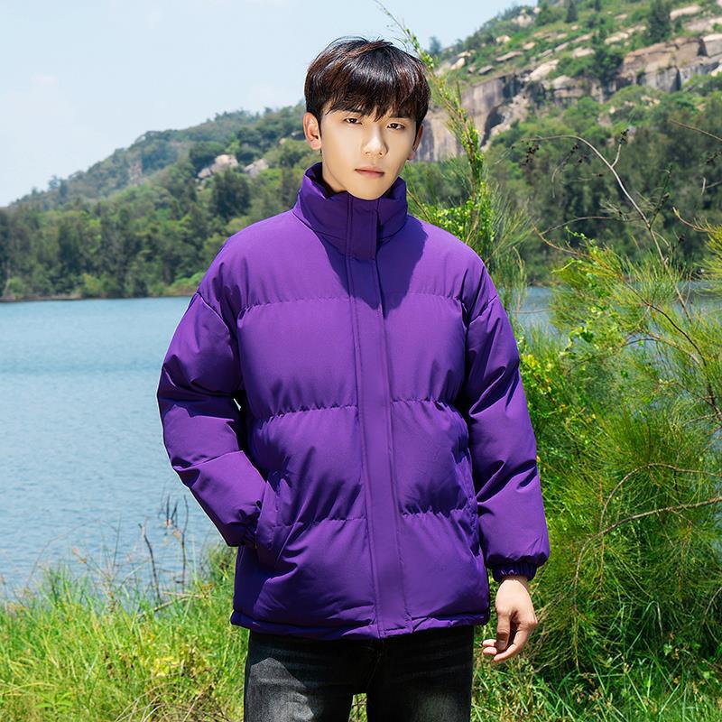 Autumn and Winter New Couple Cotton-padded Clothes Men's Stand-up Collar Bread Clothes Thickened Cotton-padded Jackets Student Cotton-padded Jackets