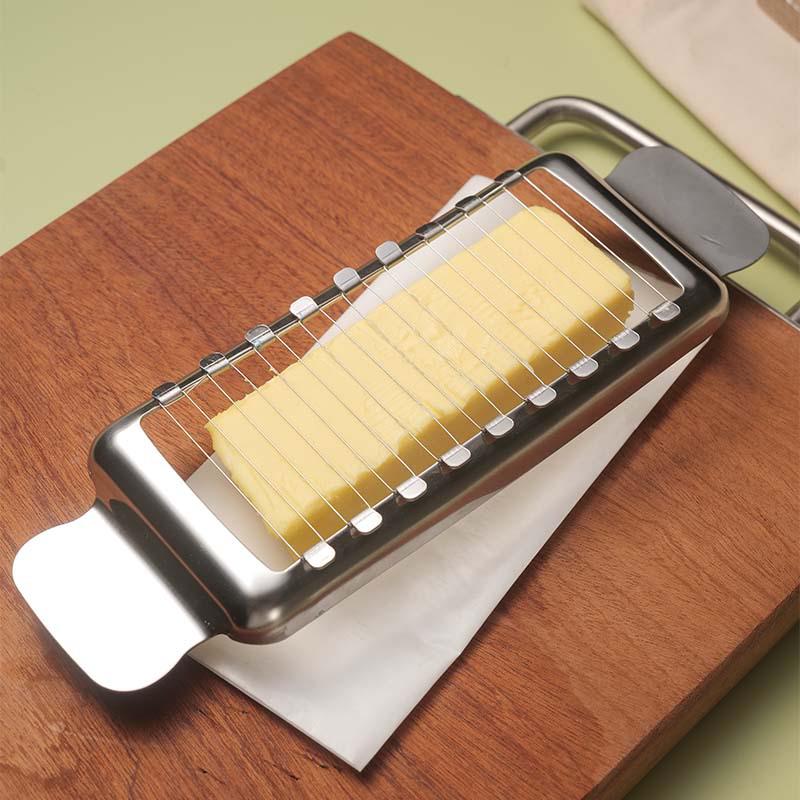 Stainless Steel Cheese, Butter, & Foie Gras Slicer for Kitchen & Baking