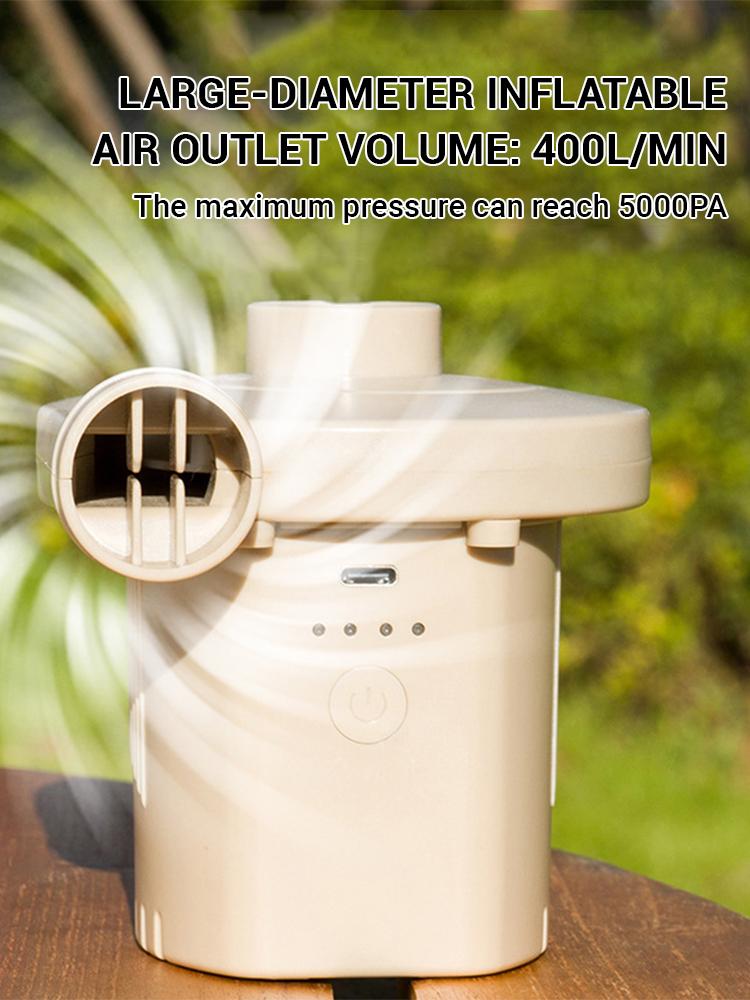 Mini Inflatable Pump Electric Air Cushion Camping Pump Portable Rapid Filling Mattress Swimming Pool Air Filling Blower Injector