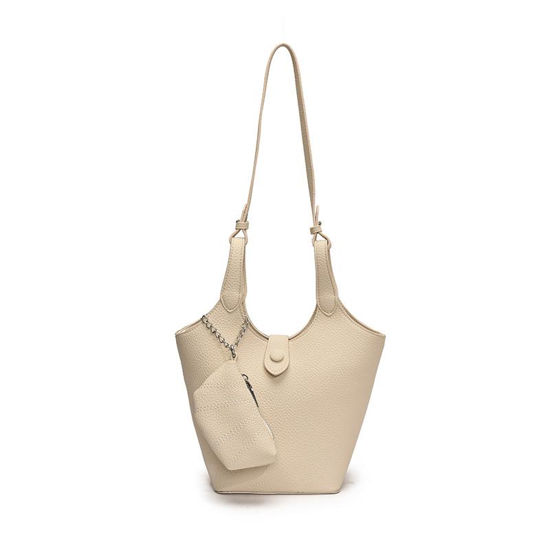 Spring and Summer Super Fire Niche Simple Portable Vegetable Basket Bag Women's Fashion Versatile High-end Texture Solid Color Messenger Bag