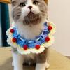 Adjustable Woven Pet Collar Lightweight Crochet Kitten Collar  for Cats Small Dogs