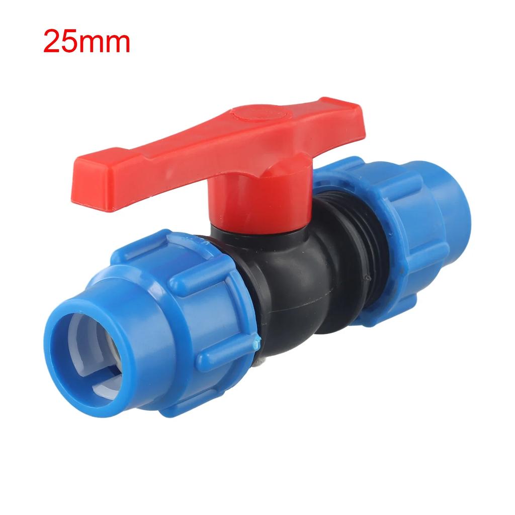 PE Pipe Ball Valve Fitting with External Thread Interchangeable Handle High Pressure Resistance 20mm/25mm/32mm