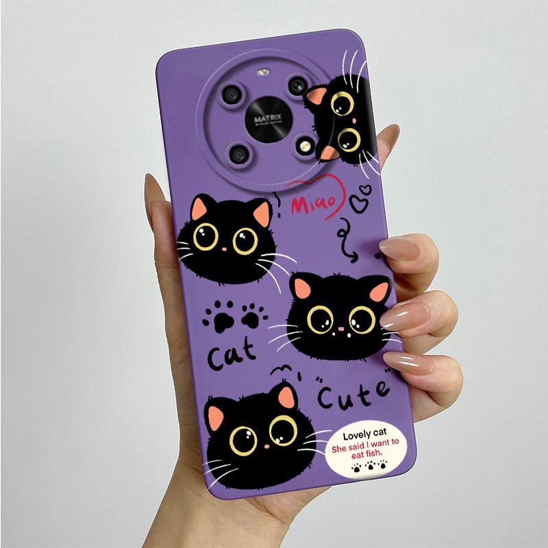 For Honor X9 4G 5G / Magic 4 Lite 4G 5G Phone Case ANY-NX1 LX1 LX2 LX3 Soft Silicone Sweet Painted Cover Cute Printed Casing