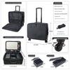 Valigia Trolley Grande Capacità Portatile per Truccatori Professionisti, per Strumenti di Bellezza e Unghie