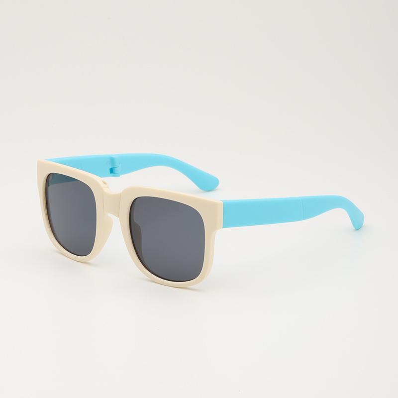 Folding Fashionable UV Resistant Baby Sunglasses New Box Art Children's Glasses Trend