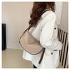 Soft Faux Leather Crescent Moon Bag for Women, Trendy 2026 Minimalist Shoulder Crossbody Purse, Korean Style Fashion Handbag