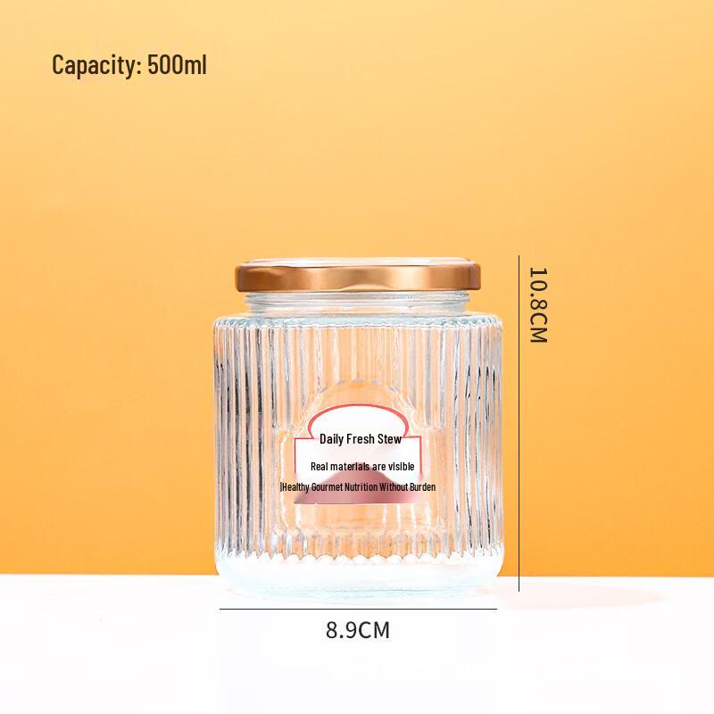 Wide Mouth Steamable Glass Storage Jars
