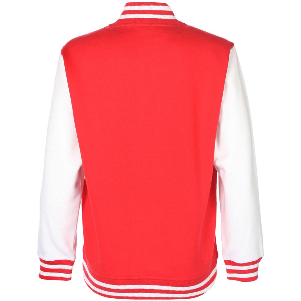 FDM Junior/Childrens Unisex Varsity Jacket (Contrast Sleeves)