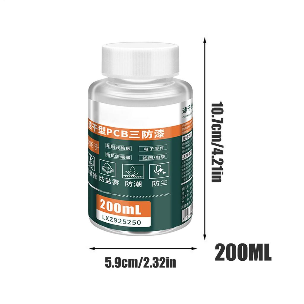 200ml Clear Conformal Coating Moisture Proof PCB Circuit Board Protective Paint Electronic Repair Waterproof Insulation Sealant