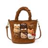 Hello Kitty Cartoon Pu Shoulder Bag For Daily Use With Storage And Spandex Strap