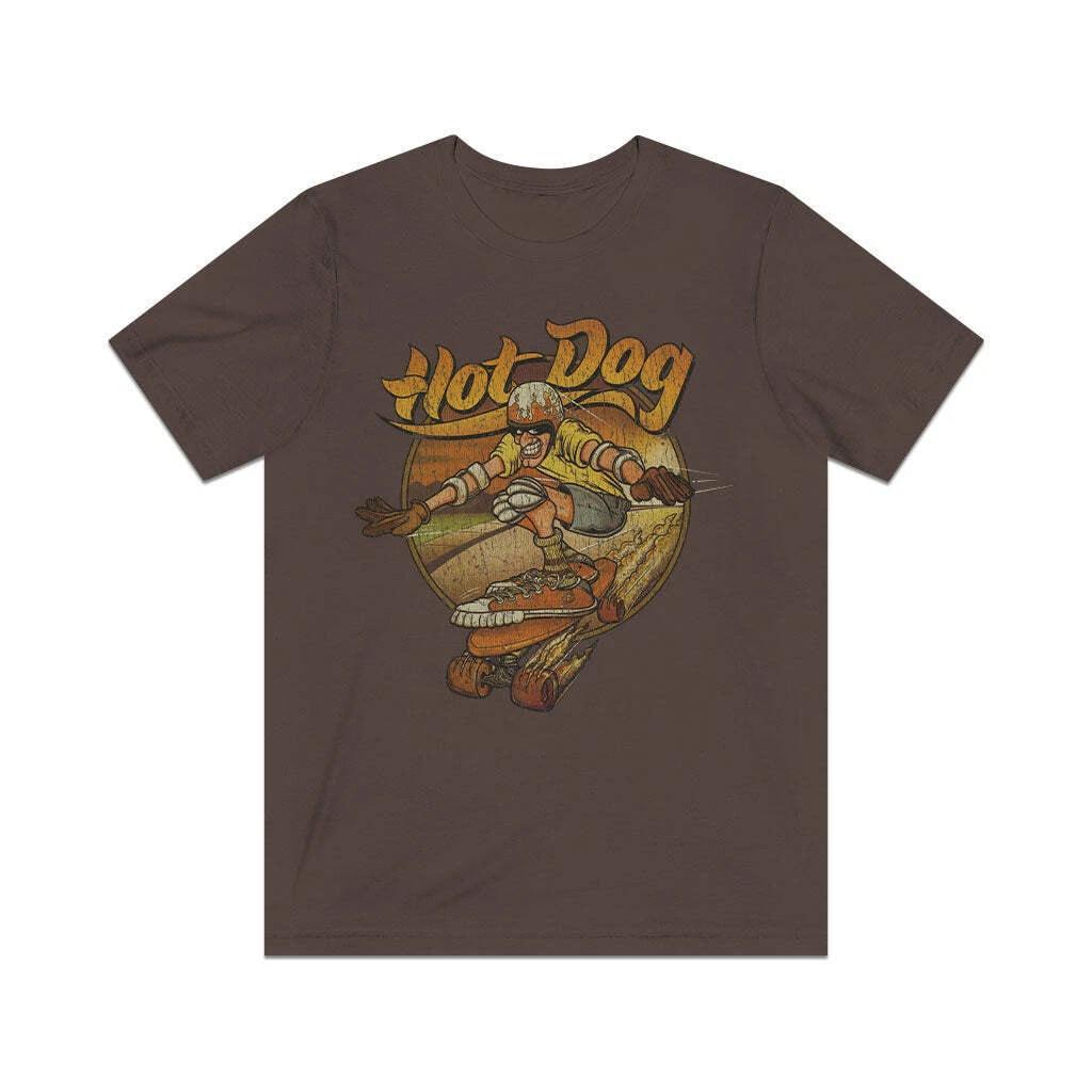 Hot Dog Skater 1973 Vintage Men s T shirt M