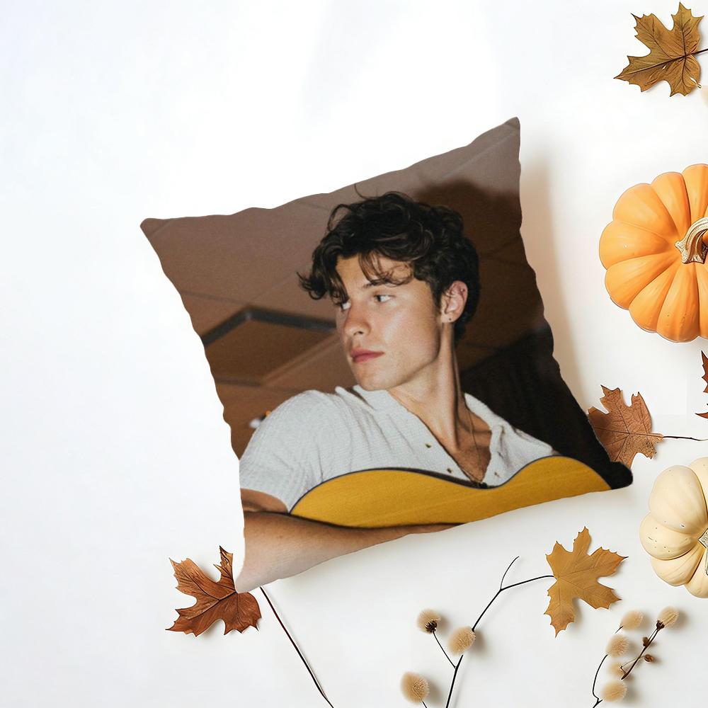 Singer SShawn Mendes Cushion Cover Iceland Washable Linen Soft  for Daily Sofa Bed Home Room Decor