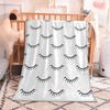 Abstract Closed Eyes Cute Eyelashes Blanket Lightweight Blankets All Season Throw Blanket for Couch Bed Soft Flannel Blanket