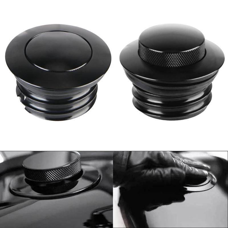 CNC Aluminum For Harley Sportster XL883 XL1200 Motorcycle Oil Tank Gas Cap Pop-Up Dyna FXD Softial Fat Boy CVO Chrome Black