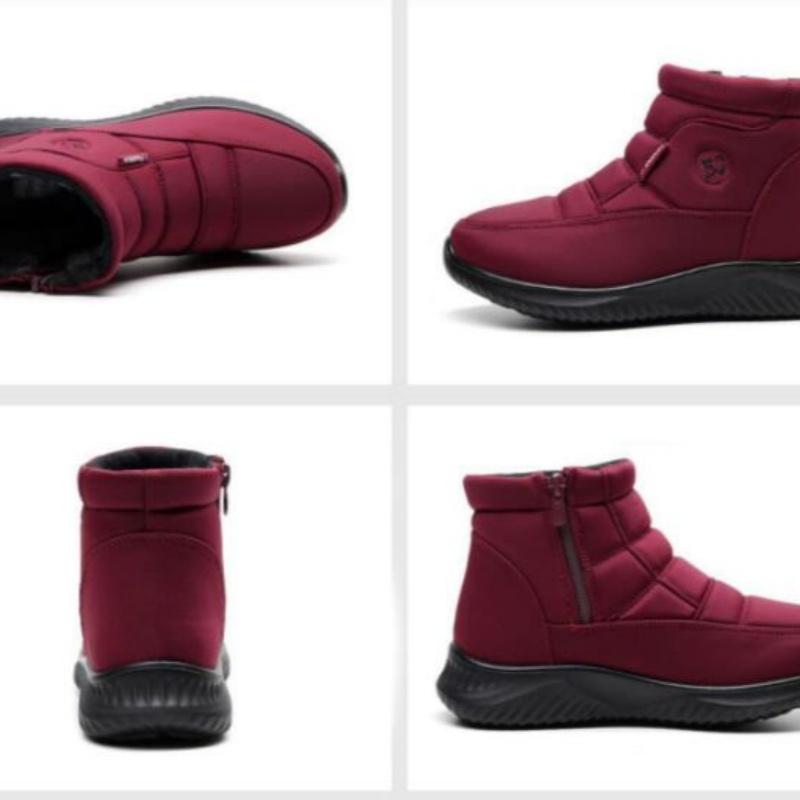 Women's Cotton Shoes  Winter New Snow Boots with Plush High Top Cotton Shoes for Warmth and Soft Women's Shoes, Snow Boots