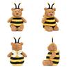 Bear Plush Bee Toy Cartoon Stuffed Doll Animal Bedroom Decoration Kids Gift
