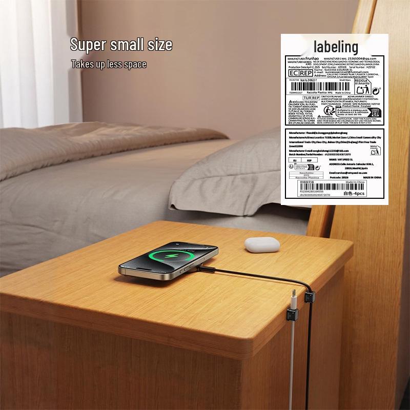Magnetic Mouse & Keyboard Cable Organizer: Self-Adhesive, Trace-Free Desktop Winder