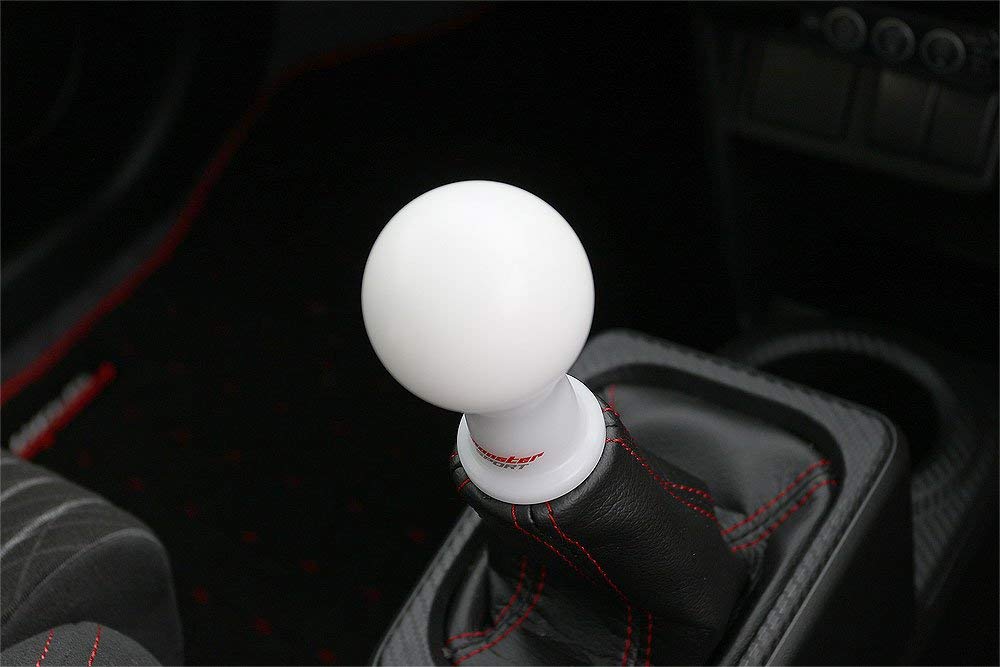 MONSTER SPORT 831116-7350M Shift Knob A Type (Spherical Type) / White Insert Type Alto Works HA36S and Other MT Car