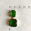 Elegant Green Crystal Earrings for Women - High-End Autumn Niche Design with New Silver Needle 624