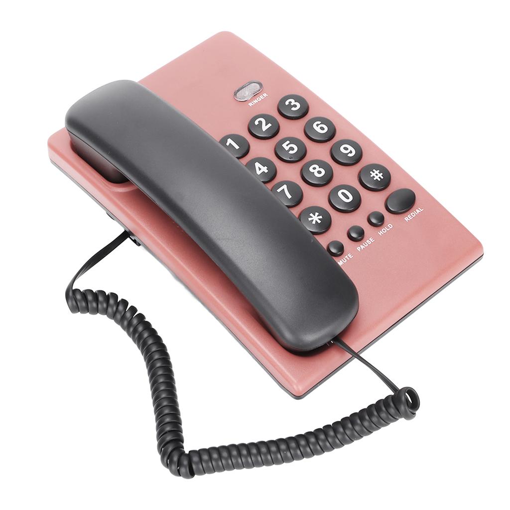 KXT504 Home Landline Multi Functional Battery Free Corded Telephone with Dual Magnetic Handset for