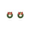 Christmas Santa Snowflake Earrings Cane Candy Bells Elk Earrings Christmas Hat Earrings