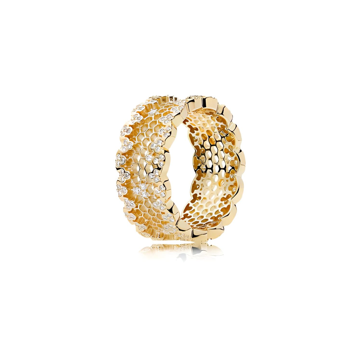 Pandora Rings Women`s Gold 167100CZ 52