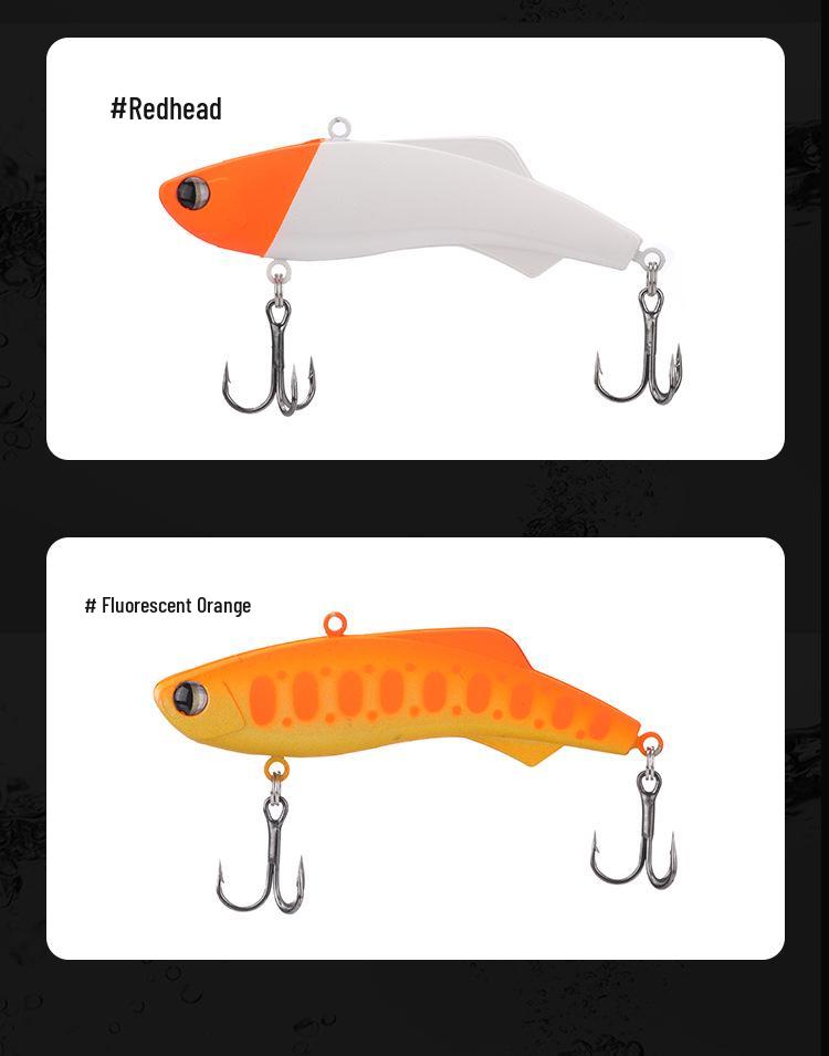 Cross-Border Silicone VIB Lure: Sinking, Noise Vibration, All Water Layers, Bass Fishing Fake Bait.