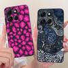 Für Motorola Moto G86 Power Niedliche Blume Schmetterling Katze Bemalte Hülle Für Moto G86 G86Power Schwarzes Silikon Weiche Handyhüllen